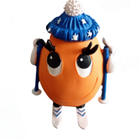 Christmas Skier OVO Egg