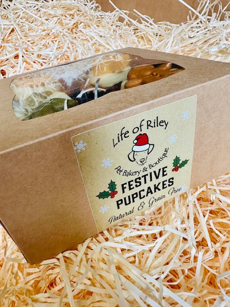Life of Riley Festive Set of 4 Pupcakes Gift Box