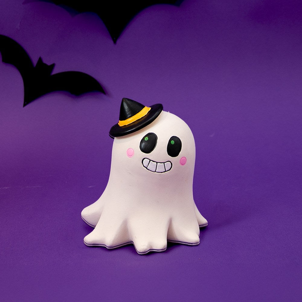 Great & Small Creepy Cuties Latex Smiler Ghost Dog Toy