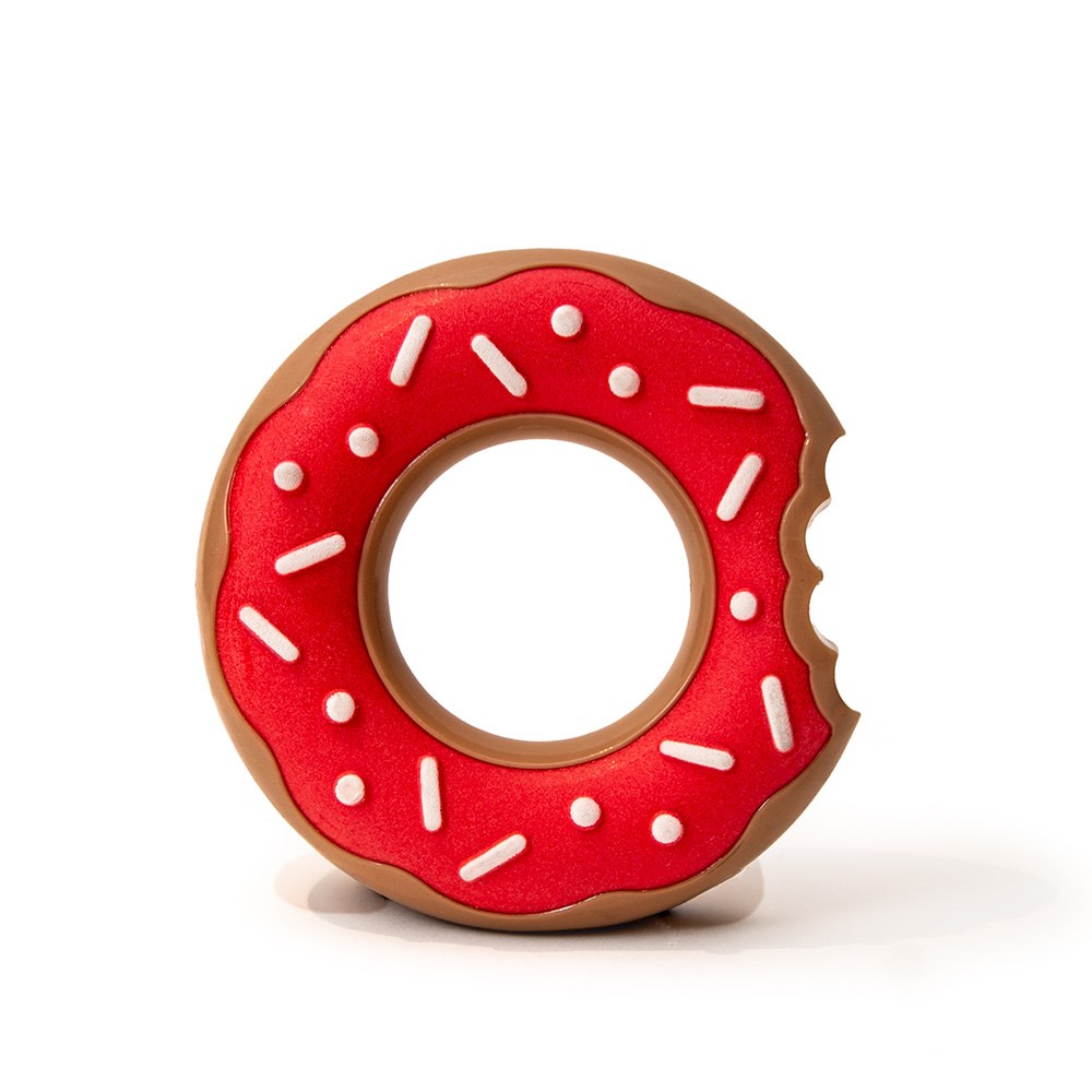 Great & Small Doggy Diner Squeaky Donut Dog Toy