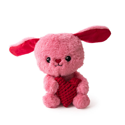 Great & Small Puppy Love Rabbit with Heart Dog Toy