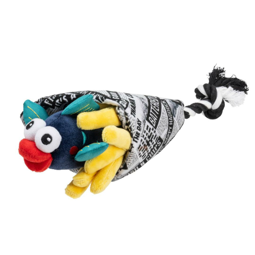 House of Paws Fish Chips Rope Toy