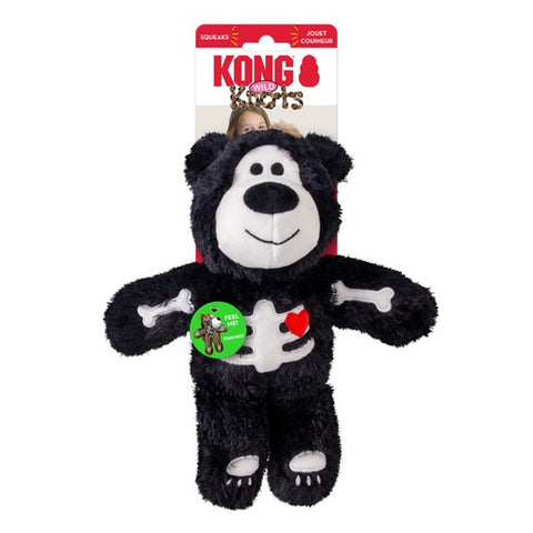 KONG Halloween Wild Knots Skeleton Bear Toy