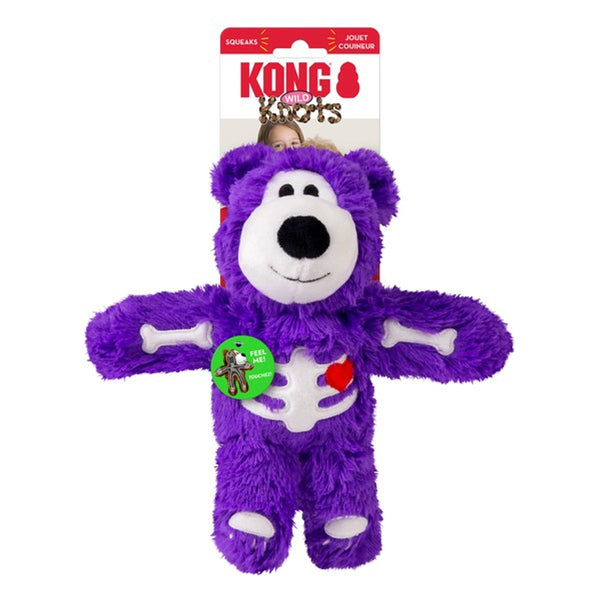 KONG Halloween Wild Knots Skeleton Bear Toy