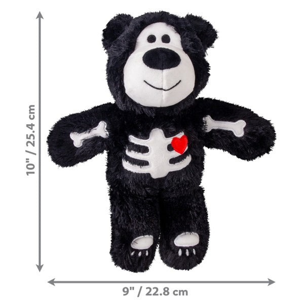 KONG Halloween Wild Knots Skeleton Bear Toy