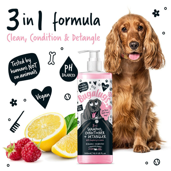 Bugalugs 3 in 1 Shampoo, Conditioner + Detangler