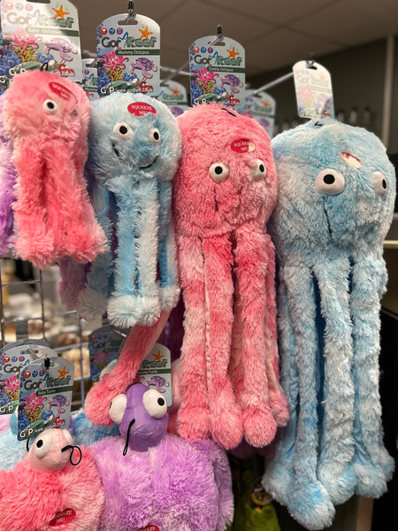 Gor Pets Gor Reef Octopus Soft Squeaky Dog Toy