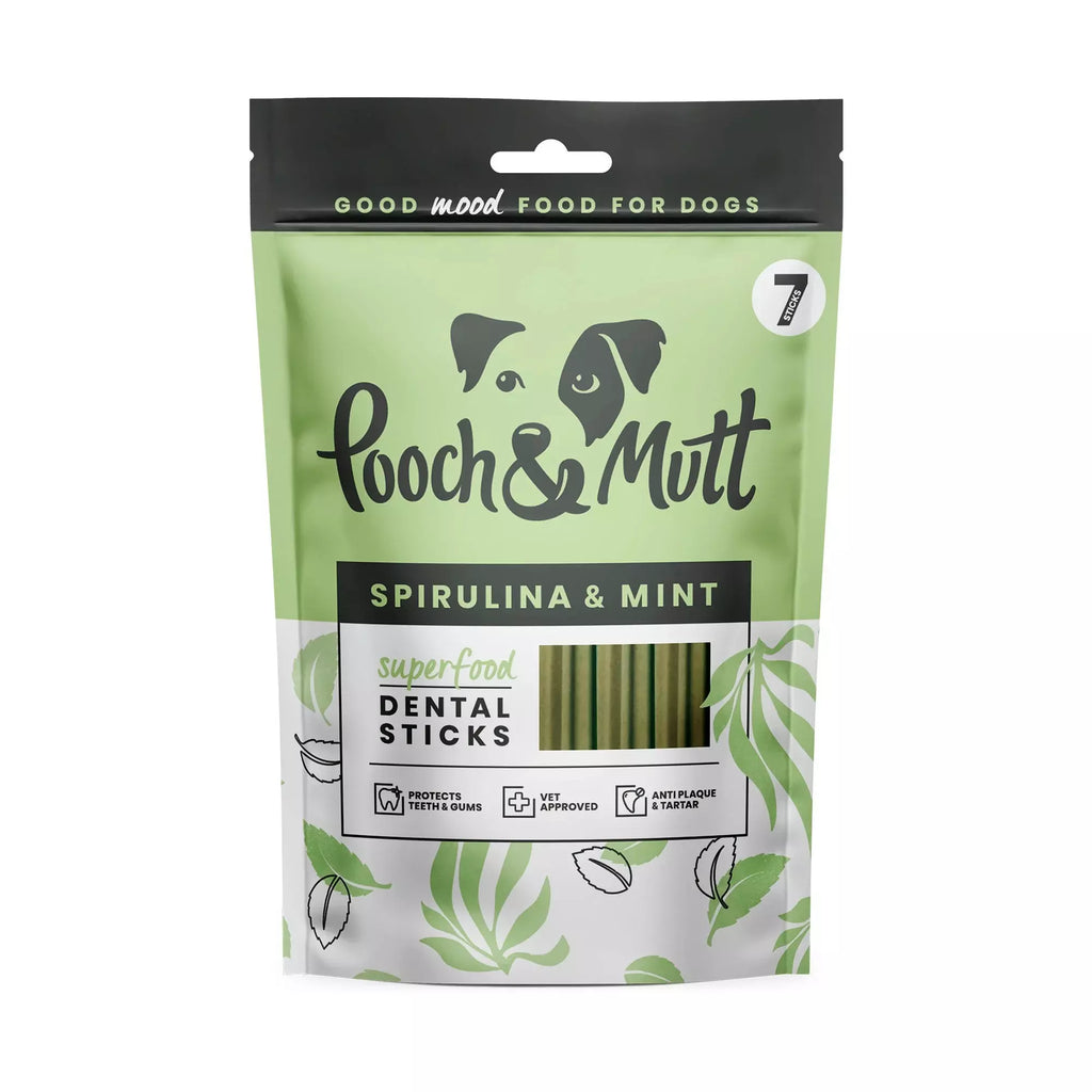Pooch & Mutt Superfood Dental Sticks for Dogs 7 Pack