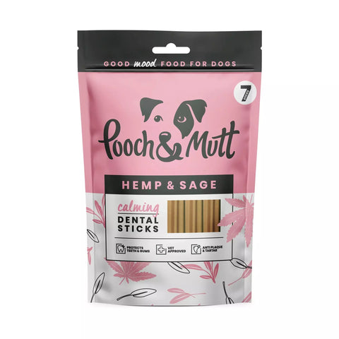 Pooch & Mutt Calming Dental Sticks for Dogs 7 Pack