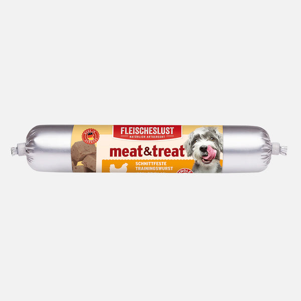 Fleischeslust Meat & trEAT Dog Training Sausage, Poultry