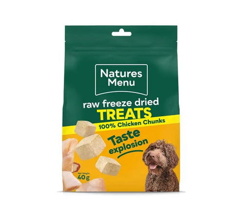 Natures Menu Raw Freeze Dried Chicken Chunks Dog Treats