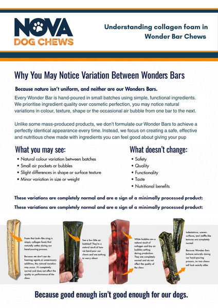 Wonder Bar Bacon Flavoured Bone Broth Chew (Large)