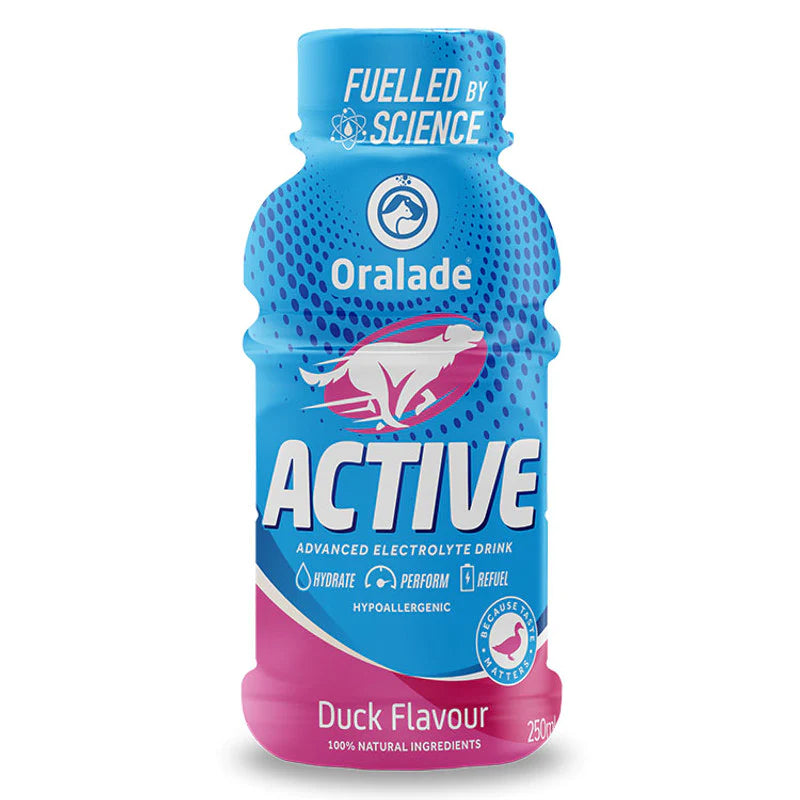 Oralade Active Advanced Electrolyte Drink for Dogs Duck
