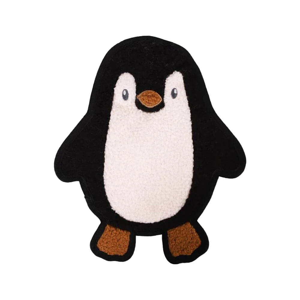 Rosewood Tufflove Christmas Flattie Penguin Dog Toy