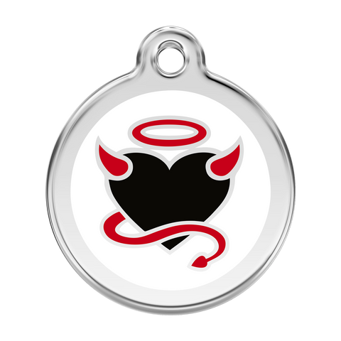 Red Dingo - Enamel Pet ID Tag - Devil