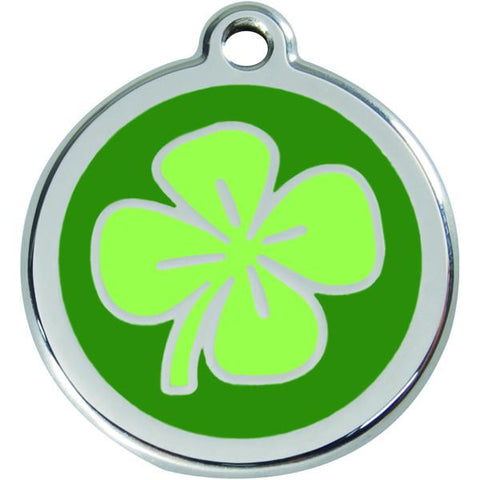 Red Dingo - Enamel Pet ID Tag - Clover