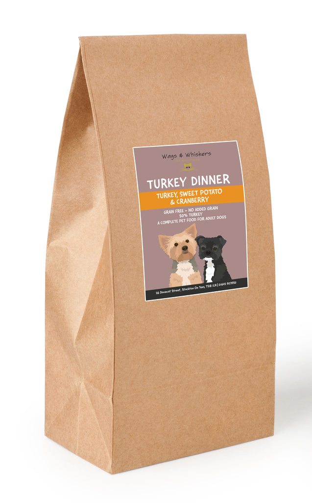 Wags & Whiskers Turkey Dinner Grain Free Dry Food