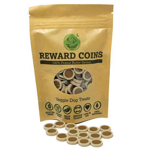 Maks Patch Peanut Butter Flavoured Reward Coins Dog Treats