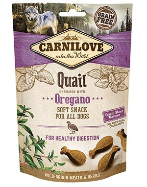 Carnilove Quail with Oregano Semi-Moist Dog Treats 200g