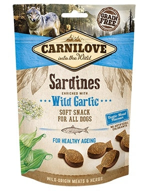 Carnilove Sardines with Wild Garlic Semi-Moist Dog Treats 200g