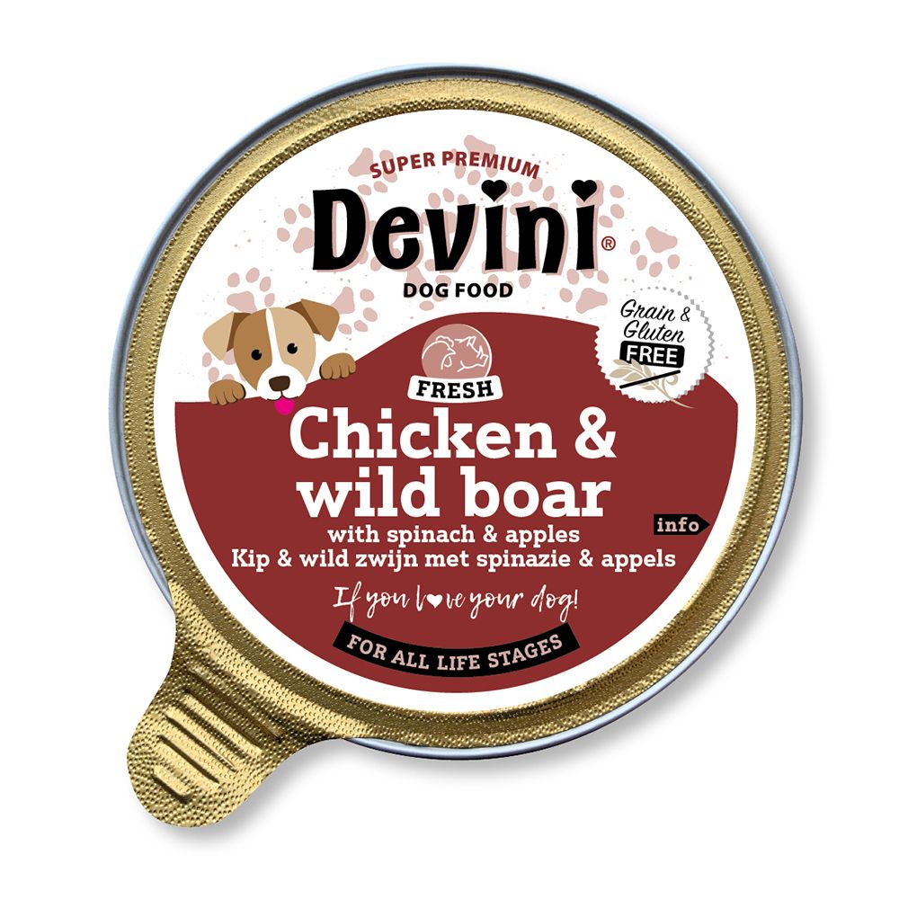 Devini Chicken & Wild Boar for Dogs 85g