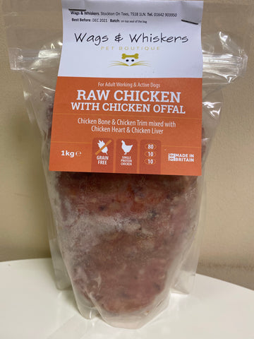 Wags & Whiskers Raw Chicken Complete 1KG