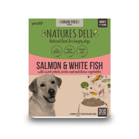 Natures Deli Grain Free Adult Wet Dog Food Trays (Salmon & White Fish)