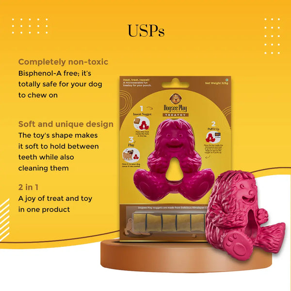 Dogsee Play Yeti Treat Toy