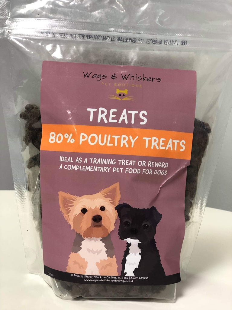 Wags & Whiskers 80% Poultry Grain Free Training Treats